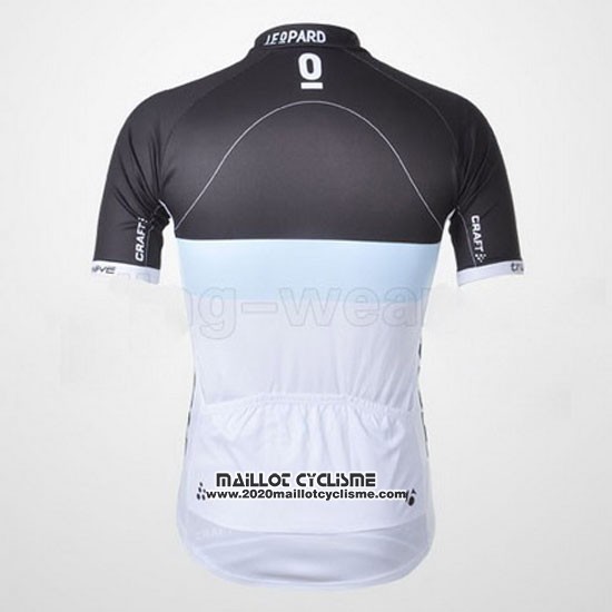 2011 Maillot Ciclismo Trek Leqpard Azur et Noir Manches Courtes et Cuissard